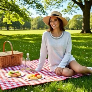 J.CREW Y2K Basic LongSleeve Shirt OffWhite Cotton Rhinestones Casual Women XL